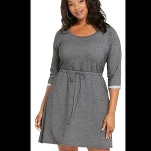 Torrid Gray 3/4 Dress